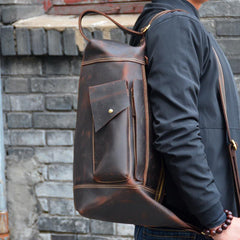 Leather Sling Bag for Men Vintage Chest Crossbody Bag For Mens - iwalletsmen