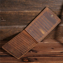 leather card wallets Leather Long Wallet Cool Mens Credit Card Wallet Leather Card Holder Wallet