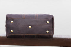 Cool Leather Mens Weekender Bags Vintage Travel Bags Duffle Bag for Men - iwalletsmen
