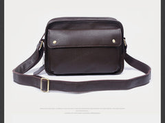 Genuine Leather Mens Cool Messenger Bag Small Bag Chest Bag Bike Bag Cycling Bag for men
