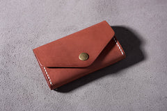 Handmade Leather Mens Cool billfold Wallet Card Holder Small Card Slim Wallets for Men