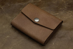 Handmade Leather Mens Cool billfold Wallet Card Holder Small Card Slim Wallets for Men