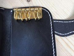 Handmade Leather Mens Biker Key Wallet Cool Key Wallets Card Wallet for Men - iwalletsmen