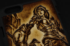 Handmade Leather Tooled iPhone6 7 plus 6s 7s plus League of Legends iPhone Case