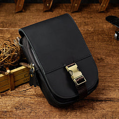 Leather Belt Pouch Mens Small Cases Waist Bag Hip Pack Belt Bag Fanny Pack Bumbag for Men