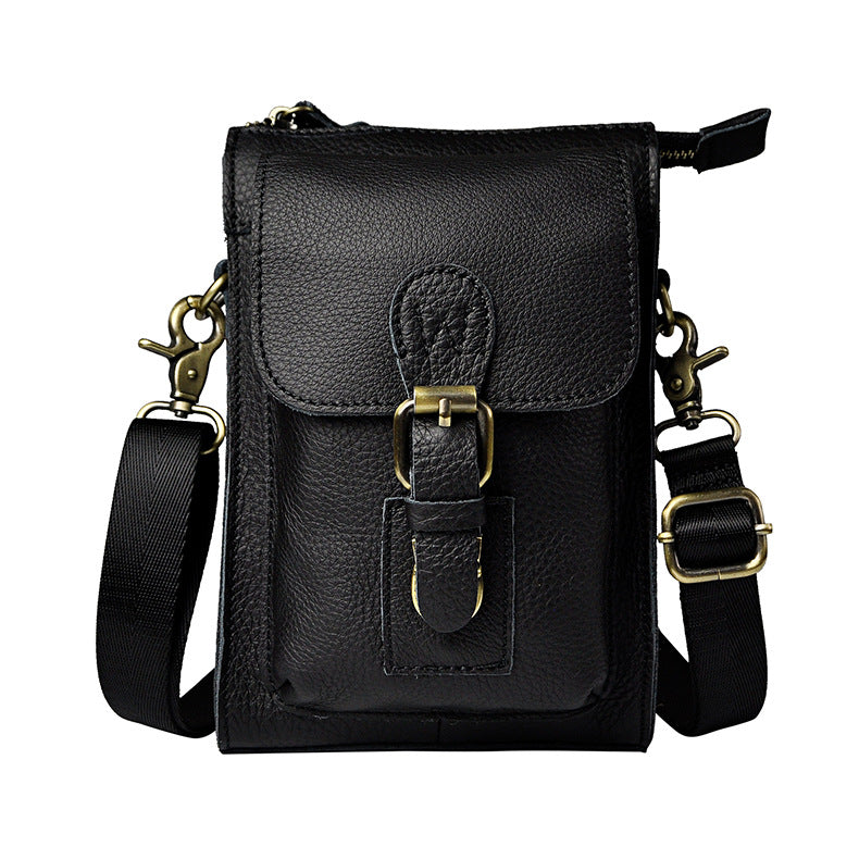 Leather Belt Pouch Mens Small Cases Waist Bag Hip Pack Belt Bag Fanny Pack Bumbag for Men