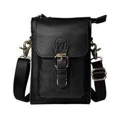 Leather Belt Pouch Mens Small Cases Waist Bag Hip Pack Belt Bag Fanny Pack Bumbag for Men