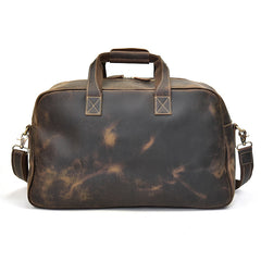 Genuine Leather Mens Cool Weekender Bag Travel Bag Duffle Bags Overnight Bag Holdall Bag for men