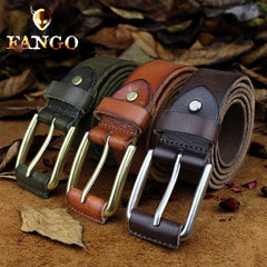 Handmade Genuine Leather Mens Leather Men Brown Black Belt for Men Cool Leather Belt
