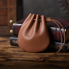 MINI Leather Drawstring Coin Pouch Medieval Pouch Medieval Coin Pouch Renaissance Costume Accessories LARP - iwalletsmen