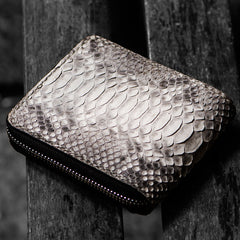 Handmade Leather Biker Wallet Mens Cool billfold Chain Wallet Trucker Wallet with Chain
