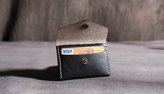 Handmade Leather Mens Cool billfold Wallet Card Holder Small Card Slim Wallets for Men - iwalletsmen