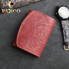 Red Wallet for Keys Mens key holder wallet​ Key Wallet Car Key Wallet Trifold Key Wallet Holder Key Case Wallet