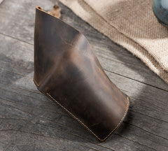 Handmade Leather Mens Cool Slim Leather Wallet Men Small Wallets Bifold for Men