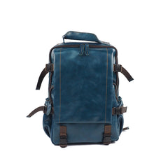 Cool Mens Leather 15inch Laptop Backpack Satchel Backpack Leather School Backpack for Men - iwalletsmen