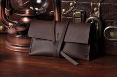 Handmade Mens Cool billfold Leather Wallet Men Small Card Slim Wallets Bifold for Men - iwalletsmen