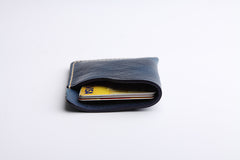 Handmade Leather Mens Cool billfold Wallet Card Holder Small Card Slim Wallets for Men