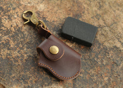 Cool Mens Leather Zippo Lighter Case Zippo lighter Holder with clip - iwalletsmen