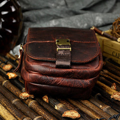 Leather Belt Pouch Mens Small Cases Waist Bag Hip Pack Belt Bag Fanny Pack Bumbag for Men