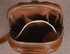 Leather Mens Sling Bag Sling Shoulder Bag Sling Backpack for men - iwalletsmen