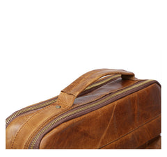 Genuine Leather Mens Cool Messenger Bag Chest Bag Bike Bag Cycling Bag for men