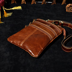 Leather Belt Pouch Mens Small Cases Waist Bag Hip Pack Belt Bag Fanny Pack Bumbag for Men