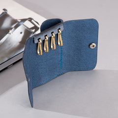 Handmade Leather Mens Cool Key Wallet Car Key Holder Car Key Case Card Holder for Men