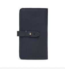 Handmade Leather Mens Travel Wallet Passport Leather Wallet billfold Slim Wallets for Men
