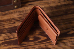 Handmade Leather Mens Cool Wallet Men Slim Wallets Front Pocket Wallet for Men