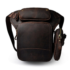 Leather Belt Pouch Mens Small Cases Waist Bag Hip Pack Belt Bag Fanny Pack Bumbag for Men