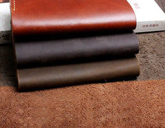 Handmade Leather Mens Cool Slim Leather Wallet Men Small Wallets Bifold for Men