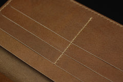 Handmade Leather Tooled Hobbit Mens Long Wallet Cool Leather Wallet Clutch Wallet for Men