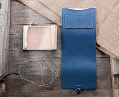 Handmade Leather Mens Cool billfold Wallet Card Holder Small Card Wallets for Men Women