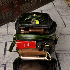 Leather Belt Pouch Mens Small Cases Waist Bag Hip Pack Belt Bag Fanny Pack Bumbag for Men