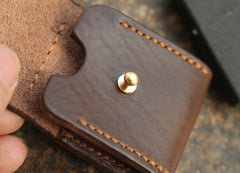 Cool Mens Leather Zippo lighter Holder with clip Zippo Lighter Case with Loop - iwalletsmen