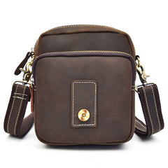 Leather Belt Pouch Mens Small Cases Waist Bag Hip Pack Belt Bag Fanny Pack Bumbag for Men