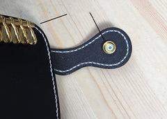 Handmade Leather Mens Biker Key Wallet Cool Key Wallets Card Wallet for Men - iwalletsmen