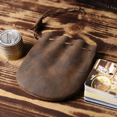 MINI Leather Drawstring Coin Pouch Medieval Pouch Medieval Coin Pouch Renaissance Costume Accessories LARP - iwalletsmen