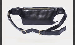 Leather Men Fanny Pack Small Waist Bag Hip Pack Belt Bag Bumbag for Men