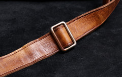 Genuine Leather Mens Cool Messenger Bag Chest Bag Bike Bag Cycling Bag for men