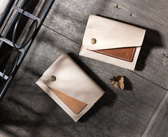 Handmade Leather Mens Cool billfold Wallet Card Holder Small Card Slim Wallets for Men