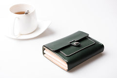 Handmade Leather Mens Cool billfold Wallet Card Holder Small Card Wallets for Men Women