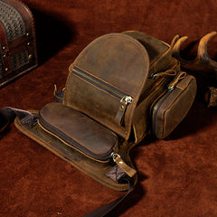 Leather Belt Pouch Mens Small Cases Waist Bag Hip Pack Belt Bag Fanny Pack Bumbag for Men