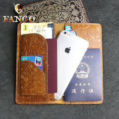 travel wallet for men Brown Leather Passport Wallets for Women Wallet Leather Passport Cool Travel Wallet Passport Holder Wallet