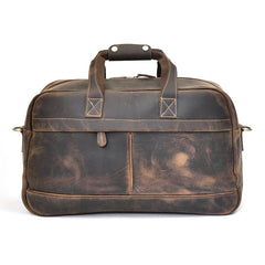 Genuine Leather Mens Cool Weekender Bag Travel Bag Duffle Bags Overnight Bag Holdall Bag for men