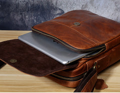 Genuine Leather Mens Cool Messenger Bag Small Bag Chest Bag Bike Bag Cycling Bag for men