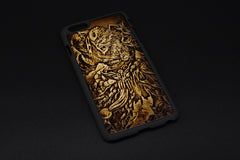 Handmade Leather Tooled iPhone6 7 plus 6s 7s plus League of Legends iPhone Case