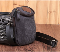 Leather Belt Pouch Mens Small Cases Waist Bag Hip Pack Belt Bag Fanny Pack Bumbag for Men