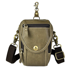 Leather Belt Pouch Mens Small Cases Waist Bag Hip Pack Belt Bag Fanny Pack Bumbag for Men
