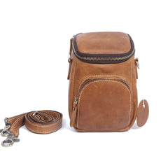 Leather Belt Pouch Mens Small Cases Waist Bag Hip Pack Belt Bag Fanny Pack Bumbag for Men